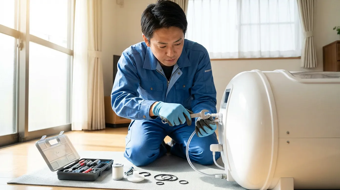 酸素カプセル家庭用の消耗品と定期点検費用のリアル