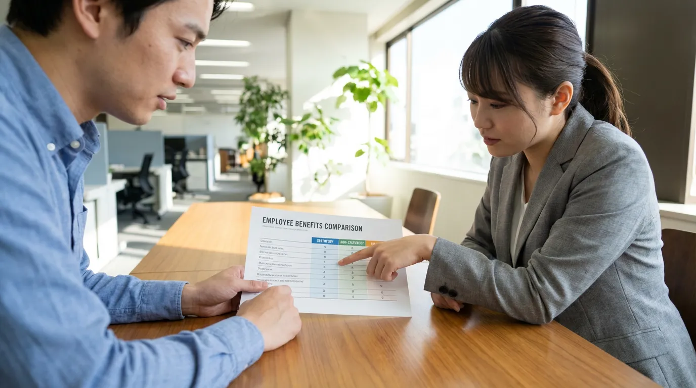法定福利厚生と法定外福利厚生の違いと代表例